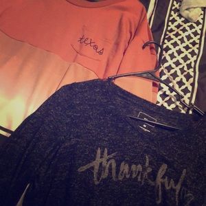 Thankful for Texas long sleeve duo :)
